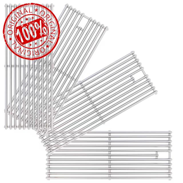 Upgrade 4 Pack 18" x 7-3/8" Heavy Duty Stainless Steel Triangle Solid Rod BBQ Cooking Grill Grate Replacement Parts for Blaze Grill 3