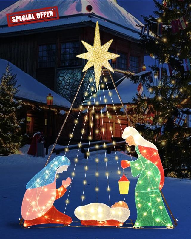 6FT Nativity Sets for Christmas Decoration Outdoor