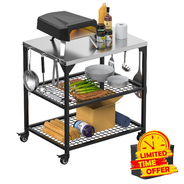 Outdoor Grill Cart