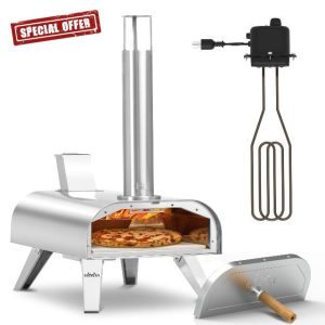 Big Horn Outdoors 12" Multi-Fuel Pizza Oven