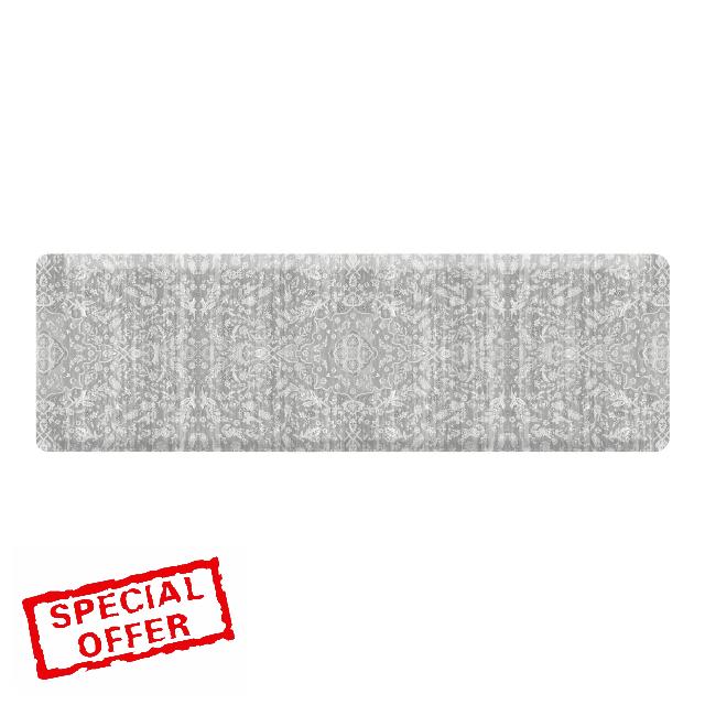 House of Noa Nama Standing Mat – Anti-Fatigue Cushioned Kitchen Mats for Floor | Ergonomic Bounce-Back Foam Kitchen Mats | Anti-Fatigue Mats for Kitchen & Standing | Emile Earl Grey | 22" x 72"