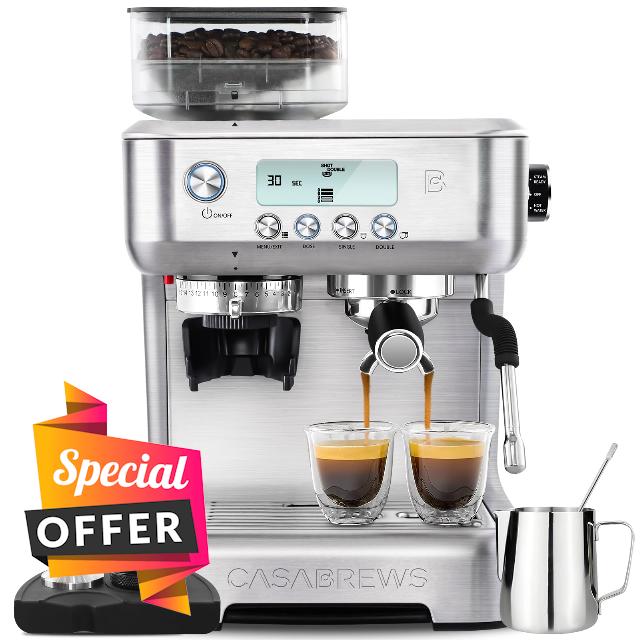 CASABREWS Espresso Machine with Grinder