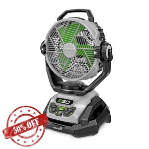 EGO Power+ FN1000 10-Inch 1700CFM 20MPH Oscillating Misting Fan with 6 Speed Modes