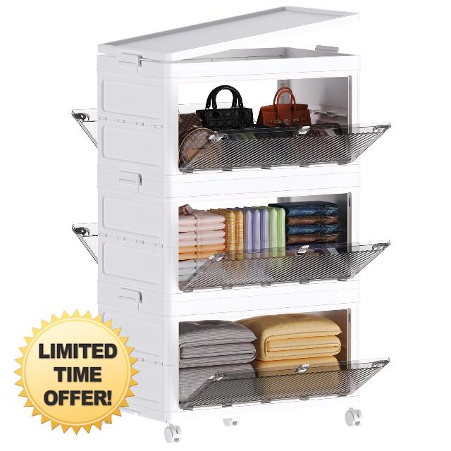 Himix 264 QT Large Storage Bins with Lids