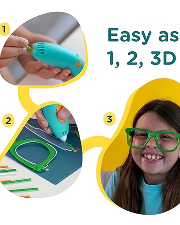 3Doodler 3D Printing Filament x75 Strands, Over 375 ft. of Extruded Stars & Stripes, Start Plasti...