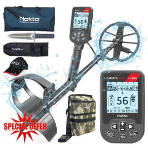 Nokta Simplex Ultra Metal Detector Kit Serious Beginner Pack (Digger