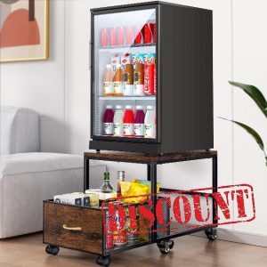 Mini Fridge Stand with Storage