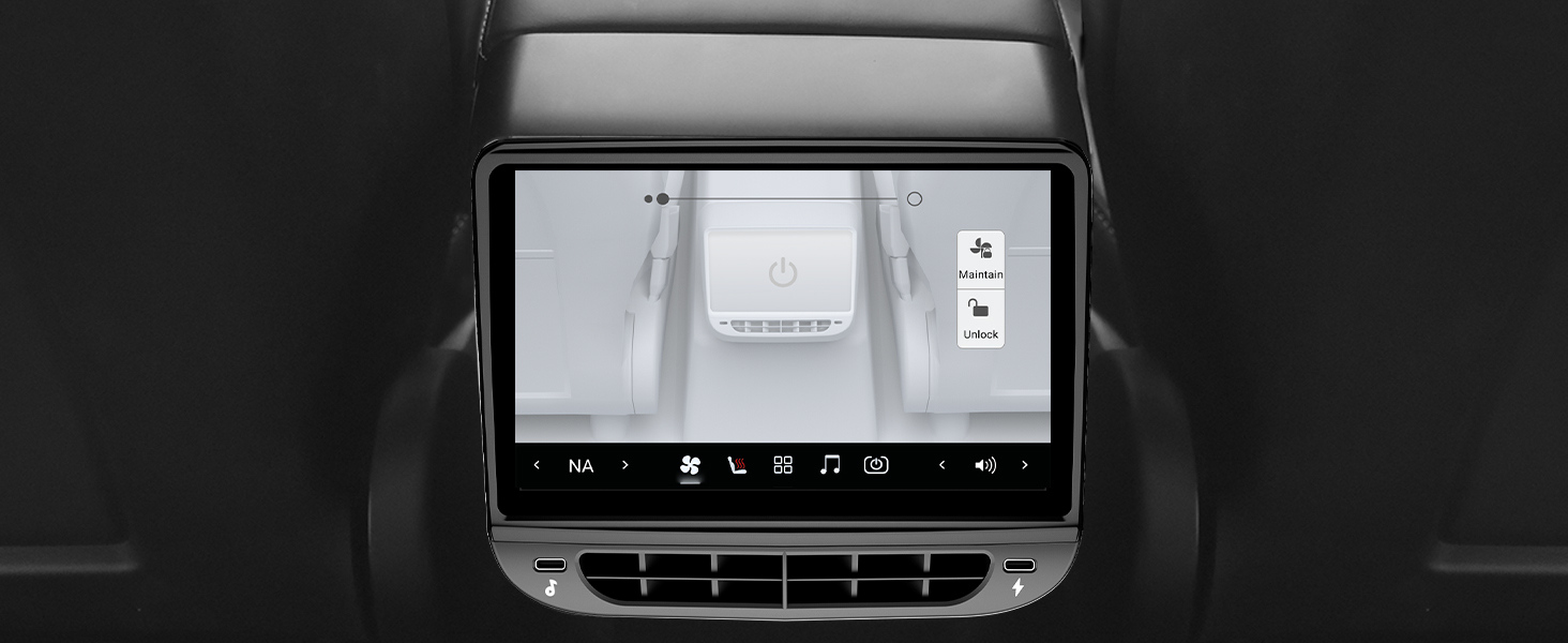 tesla rear screen