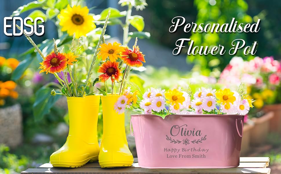 Plant pot Planter Large pots Personalised Gifts Flower Pot balcony planters window planter