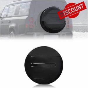 Spare Tire Cover Compatible with Land Rover Defender 90 110 130 2 Door 4 Door 2020-2025 Plastic Wheel Cover Glossy Black