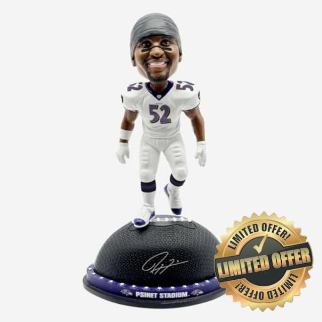 Ray Lewis Baltimore Ravens Magnetic Stadium Base Bobblehead NFL Football