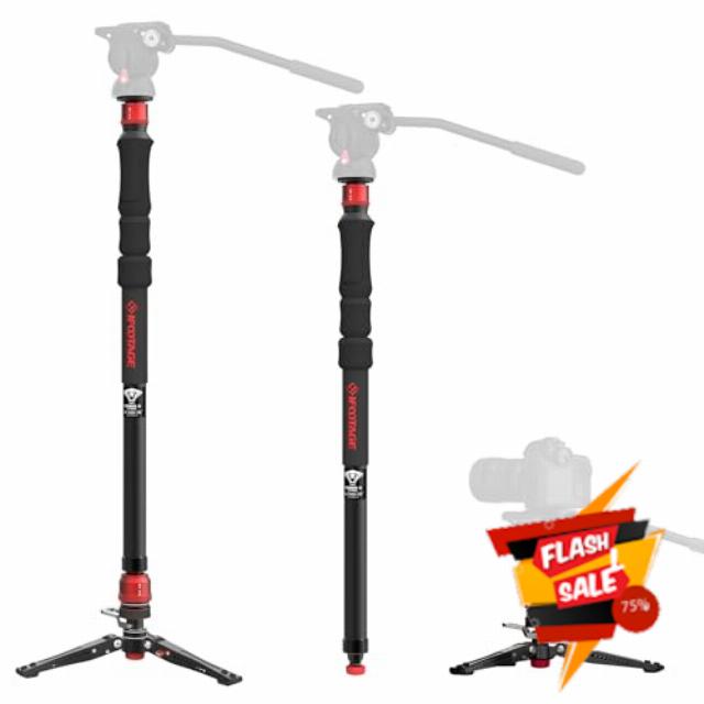 IFOOTAGE Cobra 3 Strike Monopod A150S-Ⅲ Camera Monopod with Feet