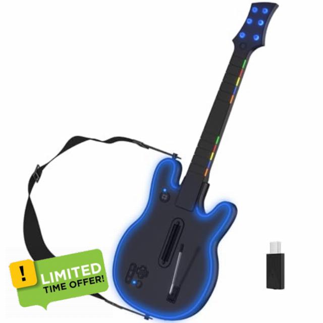 Lyvix Wireless Guitar Hero Guitar Controller for PS3/PS4/PC