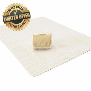Toddlekind Premium Indoor/Outdoor Playmat & Picnic Blanket – Organic Quilted Cotton