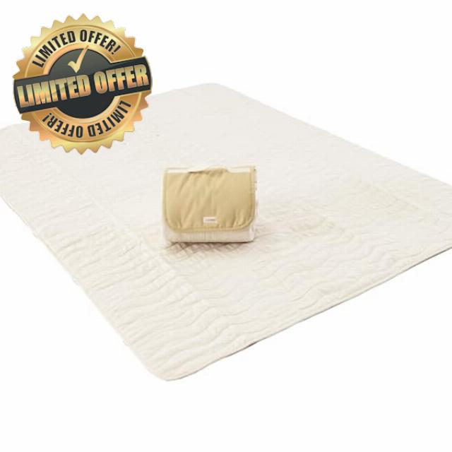 Toddlekind Premium Indoor/Outdoor Playmat & Picnic Blanket – Organic Quilted Cotton