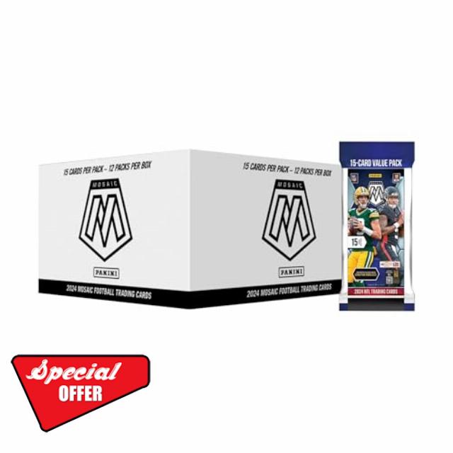2024 Panini Mosaic Football Factory Sealed Cello Fat Pack Box