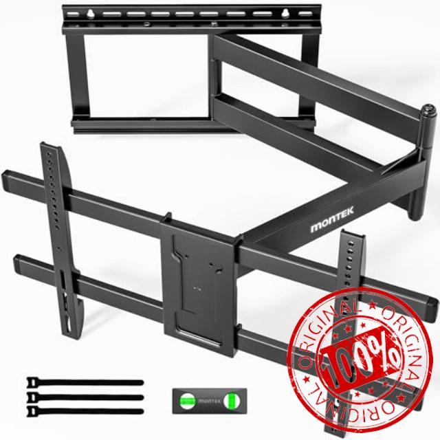 monTEK Long Arm TV Wall Mount for Most 43-80 Inch TVs