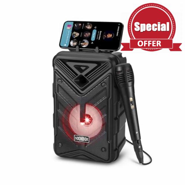 Portable Bluetooth Speaker with Microphones