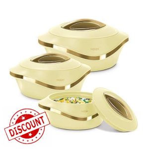 Casserole Set for Kitchen | Inner Stainless Steel Casserole | Keeps Food hot & Fresh Chapati