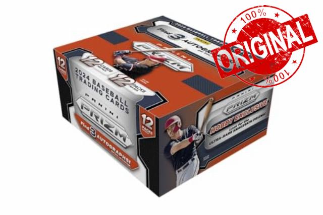 2024 Panini Prizm MLB Baseball Hobby Trading Card Box (3 Autographs)