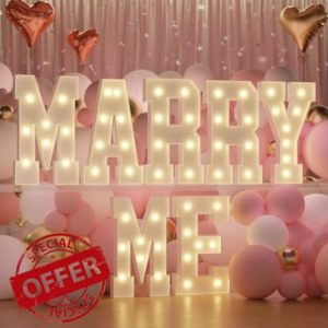 imprsv Marry Me Light Up Letters