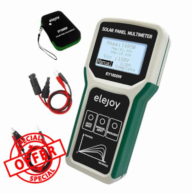 EY-1800W Solar Panel Tester MPPT Photovoltaic Panel Multimeter