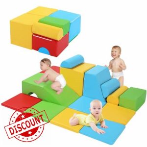 BALAPET 14-Piece PU Leather Toddlers Climbing Blocks