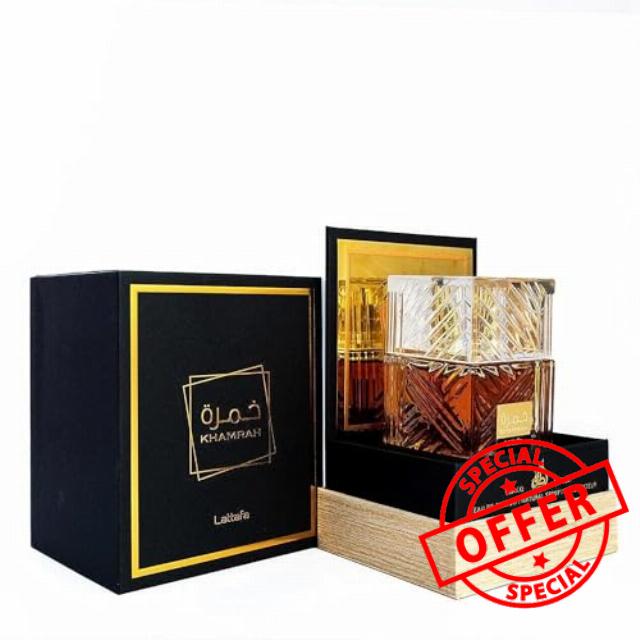 Khamrah EDP - Eau De Parfum Unisex 100ml(3.4 oz) | Vanilla Sweet Warm Spicy Woody | by Lattafa Perfumes