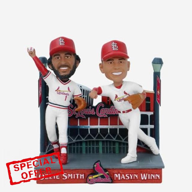 Ozzie Smith & Masyn Winn St. Louis Then And Now Bobblehead Cardinals