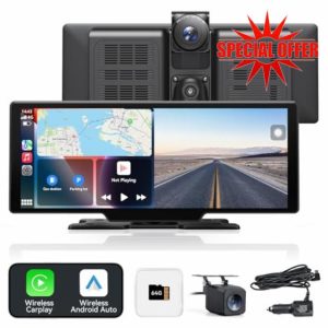 10.26" Carplay Touchscreen with 4K Dash Cam