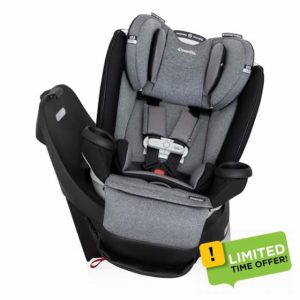Evenflo Gold Revolve360 Extend All-in-One Rotational Car Seat with SensorSafe (Moonstone Gray)