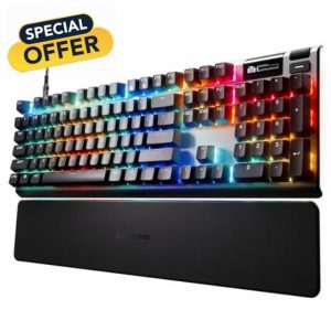 SteelSeries Apex Pro Gen 3 OmniPoint 3.0 HyperMagnetic Switches — Adjustable Actuation — Rapid Trigger — Game-Ready Presets — Protection Mode — Rapid Tap/SOCD — OLED — RGB — PBT Keycaps — USB-C