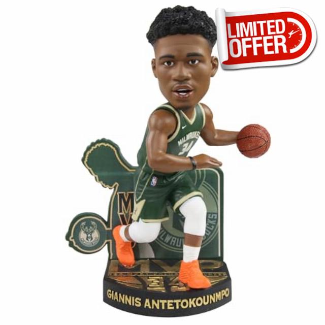 Giannis Antetokounmpo Milwaukee Bucks 2019 NBA MVP Bobblehead NBA