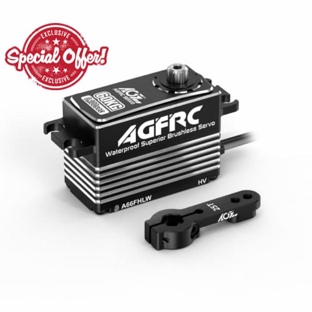 AGFRC 60KG Low Profile Waterproof Steering Servo High Torque Programmable Metal Gear Servo for 1/10 RC Car