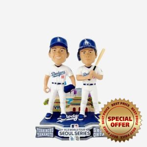Shohei Ohtani & Yoshinobu Yamamoto Los Angeles Dodgers 2024 Seoul Series Dual Bobblehead MLB
