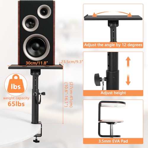 Height Adjustable Studio Monitor Stands
