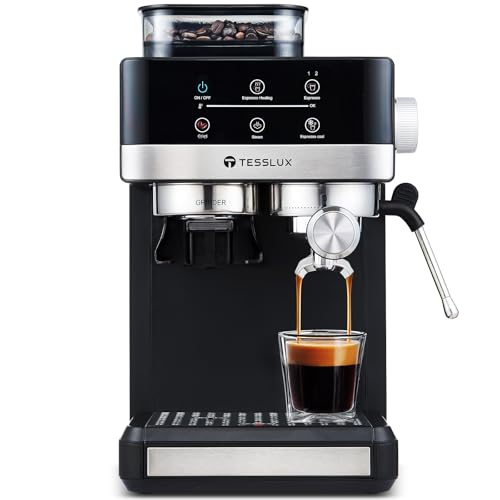 20 Bar Compact Espresso Maker with Milk Frother Steam Wand