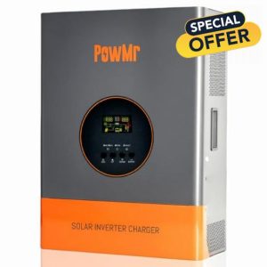 PowMr 5000W Solar Inverter 48VDC to 110V/220VAC