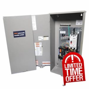 200 Amp Single Phase Generator Automatic Transfer Switch w/Power Management Replacement for Generac RXSW200A3 for Indoor and Outdoor Use