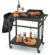 COSTWAY Ice Bucket Table, 30L Multifunctional Ice Beer Drinks Storage Holder with Height Adjustab...