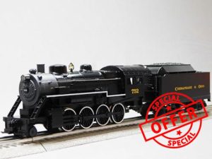 Lionel Chesapeake & Ohio 2-8-0 LionChief #752 Bluetooth O Gauge Steam Locomotive with Tender