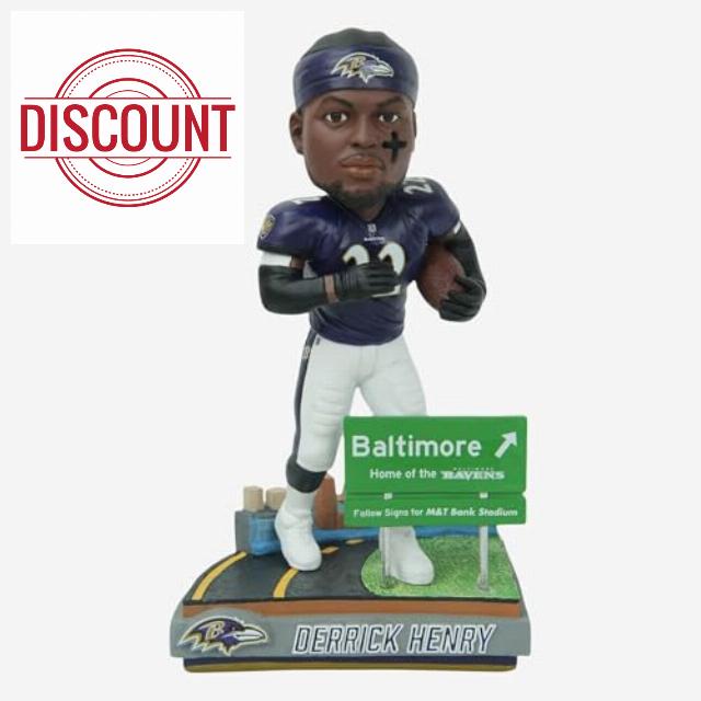 Derrick Henry Baltimore Ravens Next Stop Bobblehead NFL