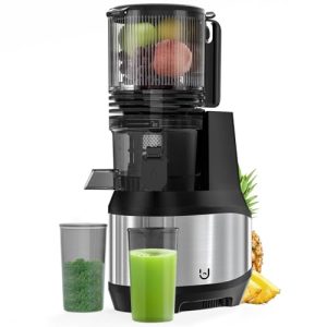 6.2" Inch Feeding Chute Supports Whole Fruits and Vegetables，350W Slow Cold Press Juicer，Easy to Clean