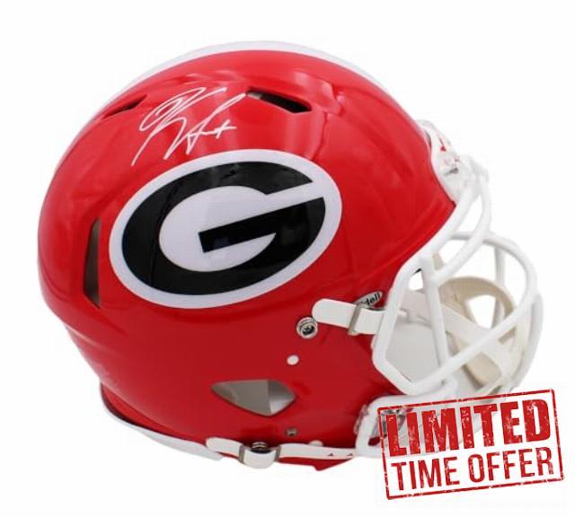 Kirby Smart Autographed/Signed Georgia Speed Authentic Helmet