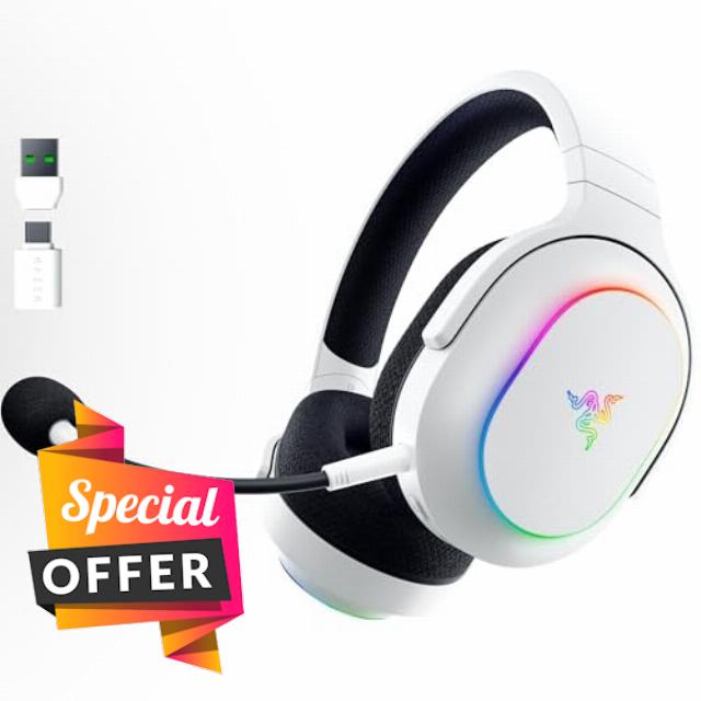 Razer Barracuda X Chroma Wireless Gaming Headset: 2.4GHz Wireless & Bluetooth - Lightweight - Chroma RGB - 40mm Drivers - Cardioid Mic - 70 Hr Battery - for PC