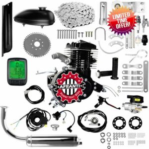 Updated 80cc Bicycle Engine Kit 2 Stroke Motorized Bike Motor Kit for 26" to 28" Bicycles Petrol Gas Powered Bicycle Motor Kit Upgrade with Digital Speedometer