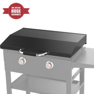 Universal Hinged Lid with Handle for Blackstone and Other 28 Inch Griddle