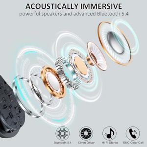Bluetooth 5.4 Headphones Sports