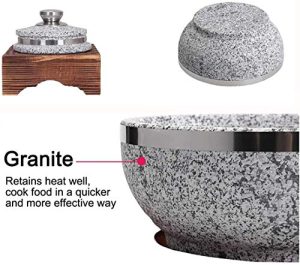 Korean Granite Stone Bowl With Lid