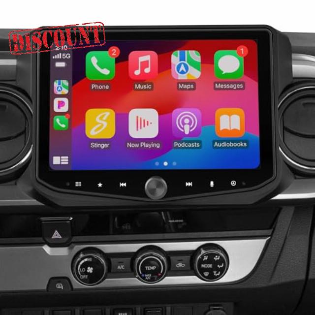 Stinger HEIGH10+ 10.1" Toyota Tacoma (2016-23) Stereo 1280x800 HD Touchscreen Radio